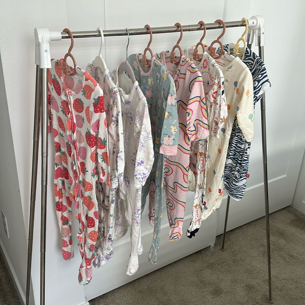 Set of 7 Angle dear/ Magnetic me baby onesies